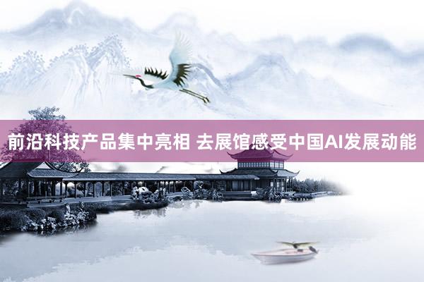 前沿科技产品集中亮相 去展馆感受中国AI发展动能