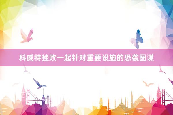 科威特挫败一起针对重要设施的恐袭图谋