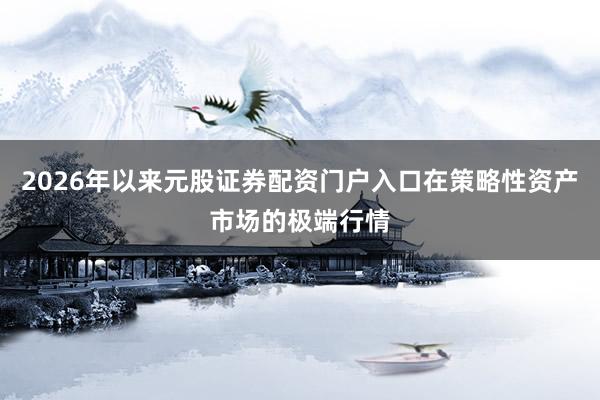 2026年以来元股证券配资门户入口在策略性资产市场的极端行情