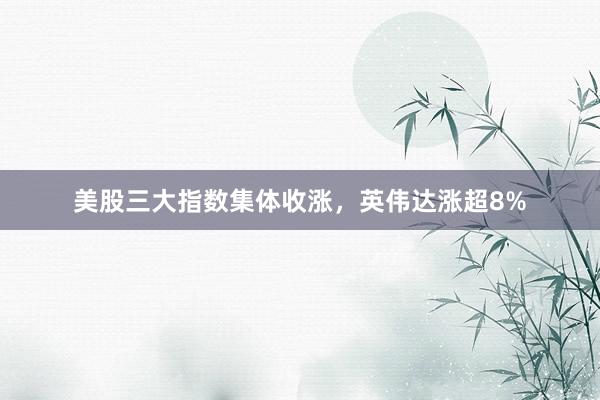 美股三大指数集体收涨，英伟达涨超8%