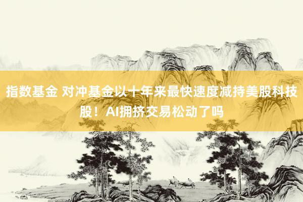 指数基金 对冲基金以十年来最快速度减持美股科技股！AI拥挤交易松动了吗